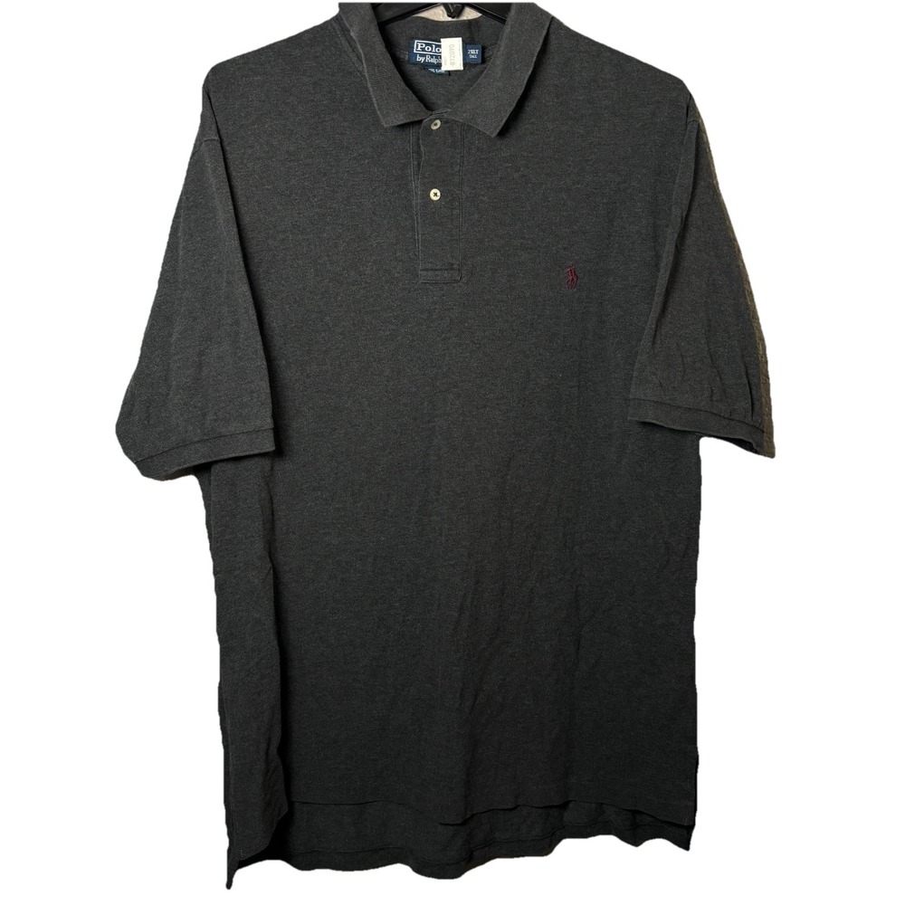 Polo by Ralph Lauren Polo Shirt Mens 2XLT Gray Cotton Tall Golf Casual Preppy
